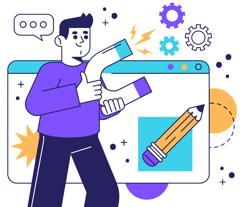 Digital marketing illustration